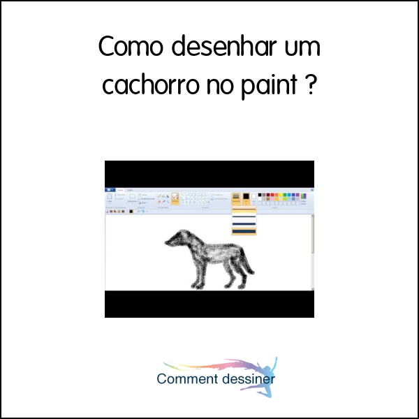 Como desenhar um cachorro no paint